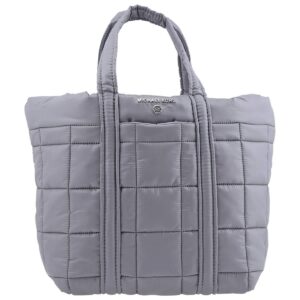 michael kors stirling small grab tote heather grey one size