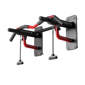 KDFJ Pull Up Bar for Doorway, Pull up Bar for Doorway,Pullup Bar for Home, Multifunctional Chin Up Bar, Portable Body Workout Gym System Trainer-Red