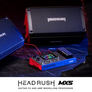 HEADRUSH MX5 - Black - Electric Guitar Multi Effects Pedal with Touch Screen, Expression Pedal, Looper, and Audio Interface