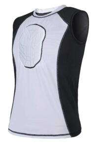 tuoy padded sleeveless shirt chest sternum protector heart guard compression protective shirt