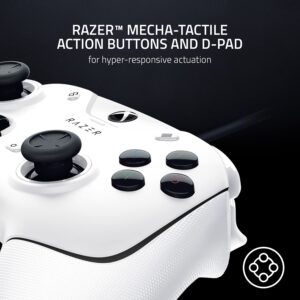 Razer Wolverine V2 Wired Gaming Controller for Xbox Series X|S, Xbox One, PC: Remappable Front-Facing Buttons - Mecha-Tactile Action Buttons and D-Pad - Trigger Stop-Switches - White