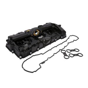 Replacement Engine Valve Cover with Gasket - Compatible with BMW - 2007-2013 - 2.5L, 3.0L - N51 & N52 Engines, 128i, 323i, 328i, 328xi, 525xi, 528i, 528xi, 530i, 530xi, X3, X5, Z4 Replaces 11127552281