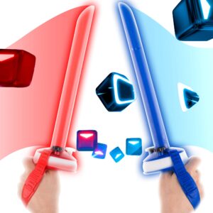 beat saber handles controller grips with silicone hand backstrap for oculus quest 2 vr workout supernatual jedi training sport games by x-super home