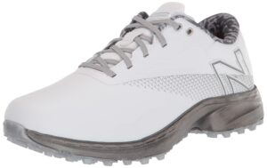 new balance men's fresh foam x defender sl golf shoe, white/grey, 10.5 wide