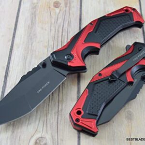 8.5 Inch Open Folding Pocket Knife With Clip Outdoor Survival Hunting Knife for Camping by Survival Steel