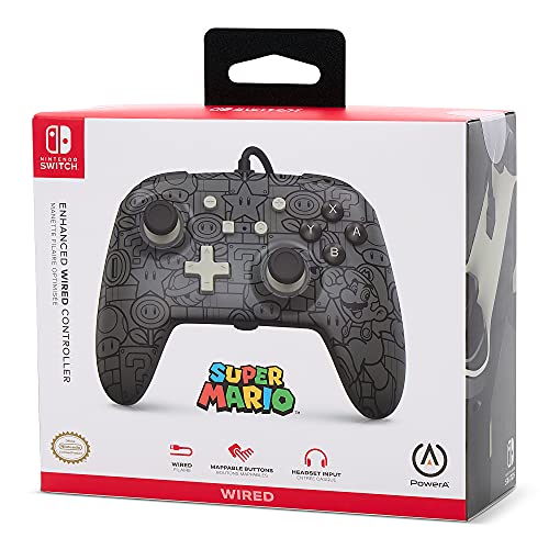 PowerA Enhanced Wired Controller for Nintendo Switch - Power-Up Mario