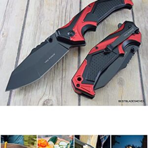 8.5 Inch Open Folding Pocket Knife With Clip Outdoor Survival Hunting Knife for Camping by Survival Steel