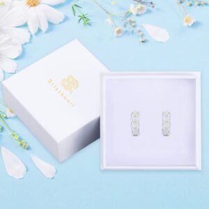 Daisy Earrings 925 Sterling Silver Daisy Hoop Earrings Flower Daisy Stud Earrings for Newly Pierced Ear Daisy Flower Jewelry Gift for Women