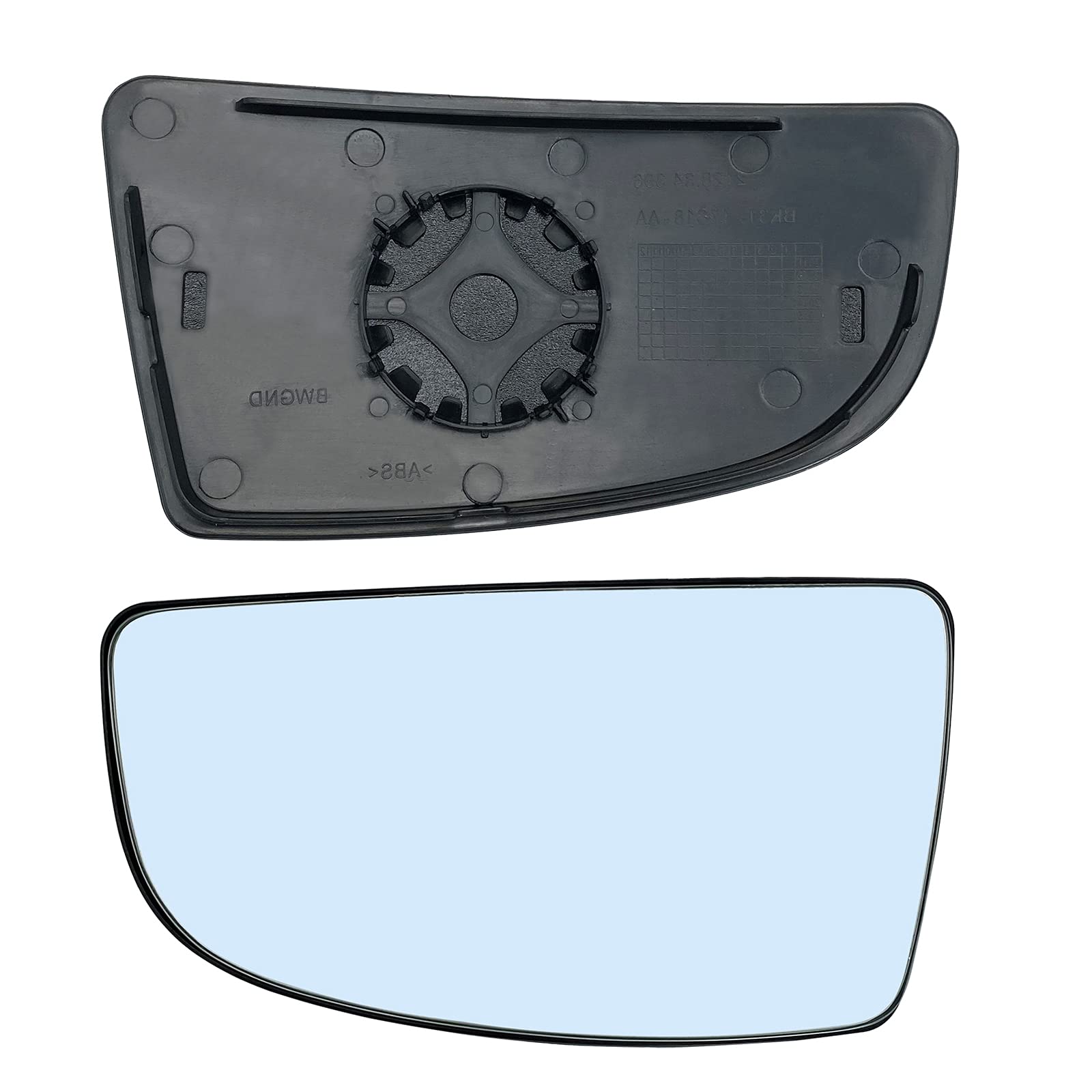 New Driver Side Lower Mirror Glass Replacement for 2015 2016 2017 Ford Transit T150 T250 T350 - Left Pass Convex Lower Mirror Glass with Rear Holder, Replace BK3Z17K707A