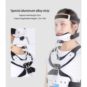 Adjustable Neck Support Orthosis Adjustable Head Neck Chest Cervical Thoracic Orthosis ​for Neck and Upper Back Injuries Relief Surgery Fixed Rehabilitation Device for Men and Women