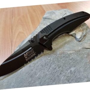 Mtech Xtreme 8" Stainless Steel Open Folding Pocket Knife Black Serrated Edc A813bs Outdoor Survival Hunting Knife for Camping by Survival Steel