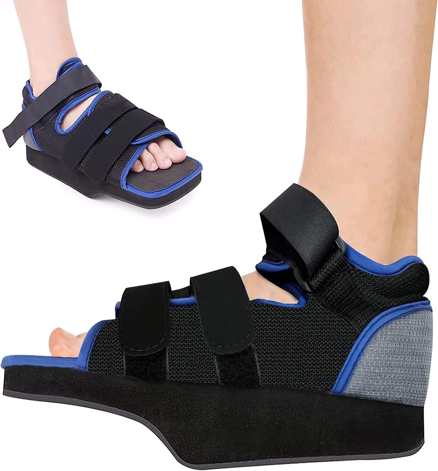 GHORTHOUD Post op Shoe for Broken Toe Lightweight Shoes Medical Orthopedic Foot Brace Off-loading Healing shoe for Foot Surgery (Medium)