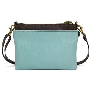 CHALA Mini Crossbody/Purse with Convertible Strap Stylish, Compact, Versatile - Hippo - blue