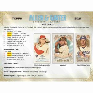 Topps 2021 Allen & Ginter Baseball Value Box