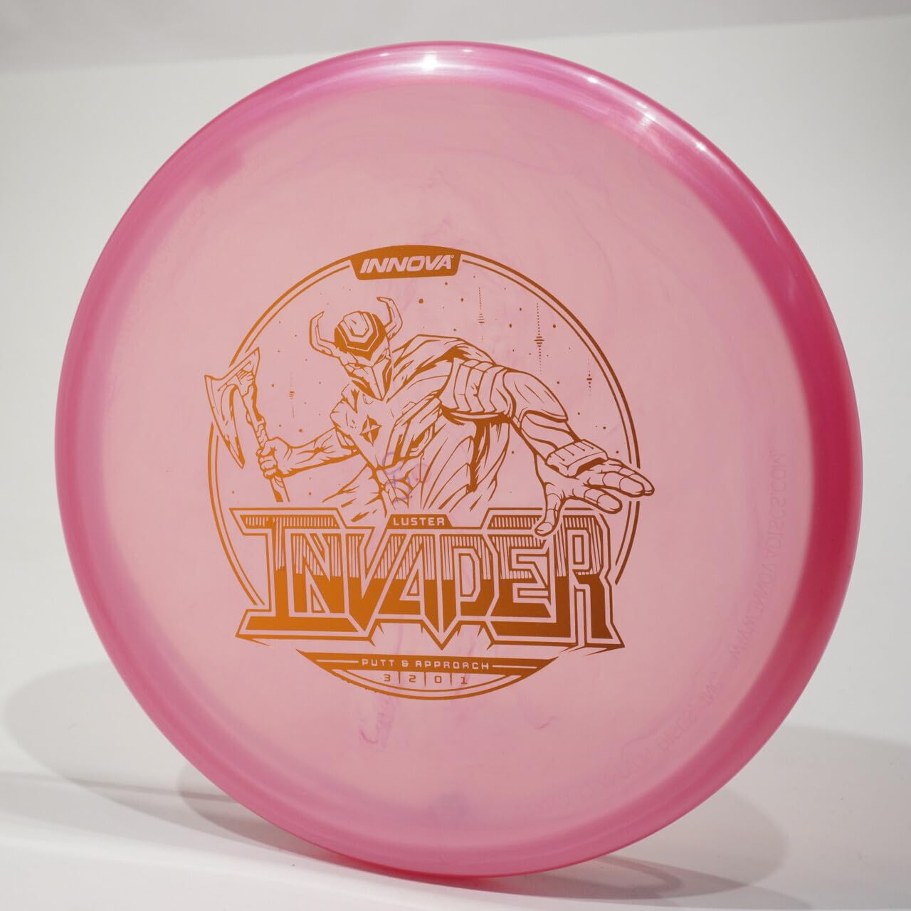 Innova Invader (Luster) Putter & Approach Golf Disc, Pick Weight/Color [Stamp & Exact Color May Vary] Pink 167-169 Grams