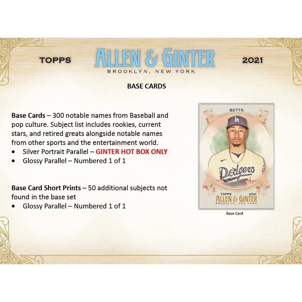 Topps 2021 Allen & Ginter Baseball Value Box