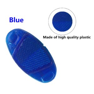 UoYu 8 pcs Oval Reflector Bicycle Spoke Bicycle Wheel Mountain Bike Accessories Signage Decoration Safe Warning Blue