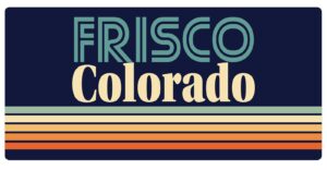 frisco colorado 2.5 x 1.25-inch vinyl decal sticker retro design