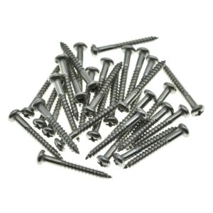 dopro 30-pack stainless steel phillips head vintage-style guitar tremolo bridge mounting screws for vintage fd strat/stratocaster