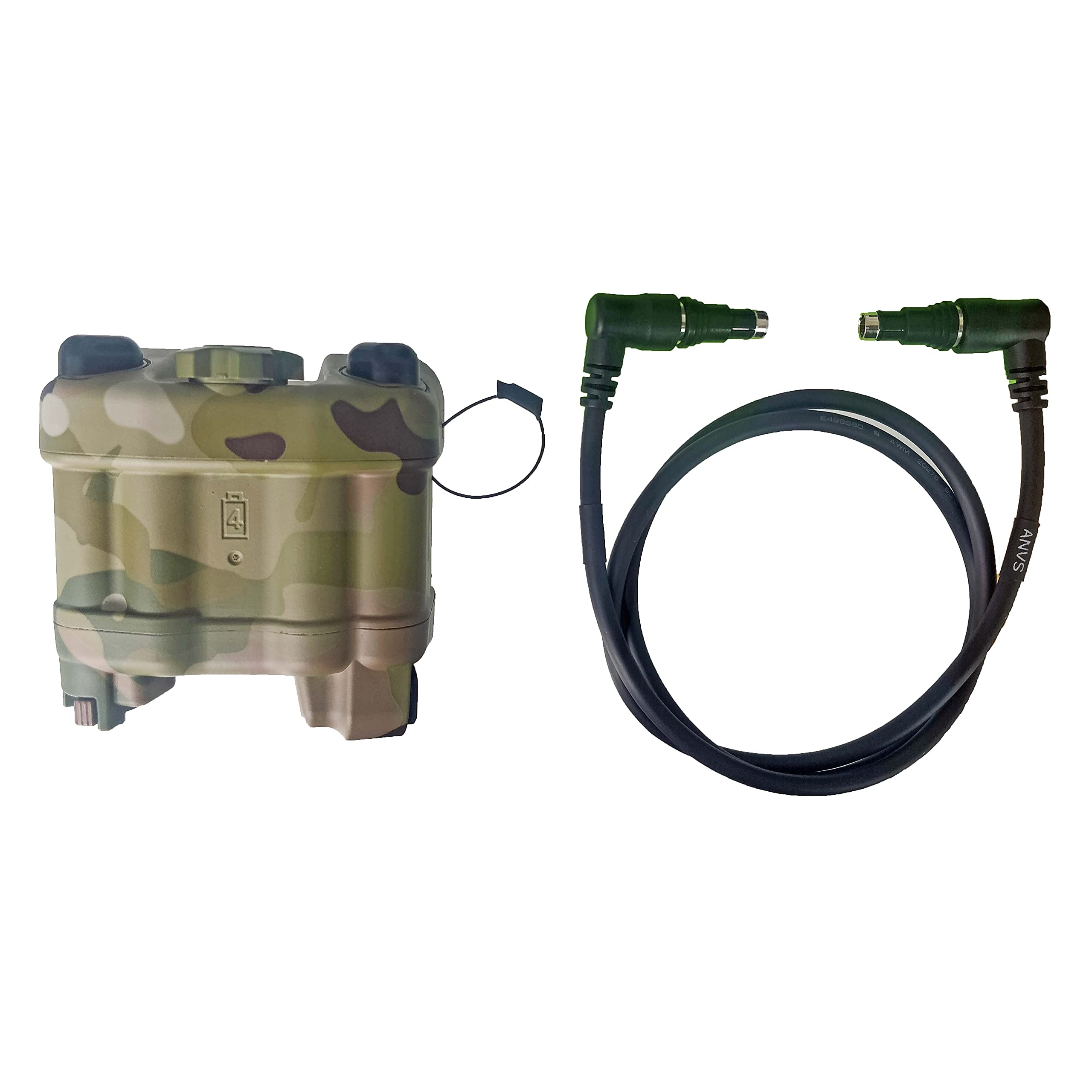 Armorwerx PVS-31 / BNVD-1531 / ANVIS NVG 4 Cell Remote Battery Pack for Night Vision (Multicam, BNVD Cable)