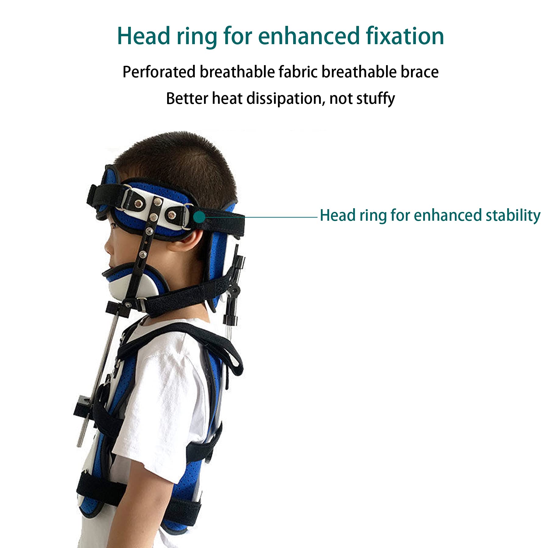 WILLQ Head Neck Chest Thoracic Orthosis Fracture Fixation Cervical Vertebra Rehabilitation Support for Neck and Upper Back Injuries Relief for Arthritis Acute Pain Surgery Fractures