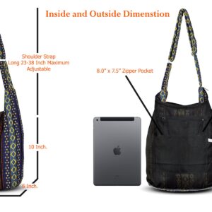 Your Cozy Sling Purse Hippie Bags For Women Crossbody Bag Thai Top Handmade Shoulder Bag with Adjustable Strap Tribe-04