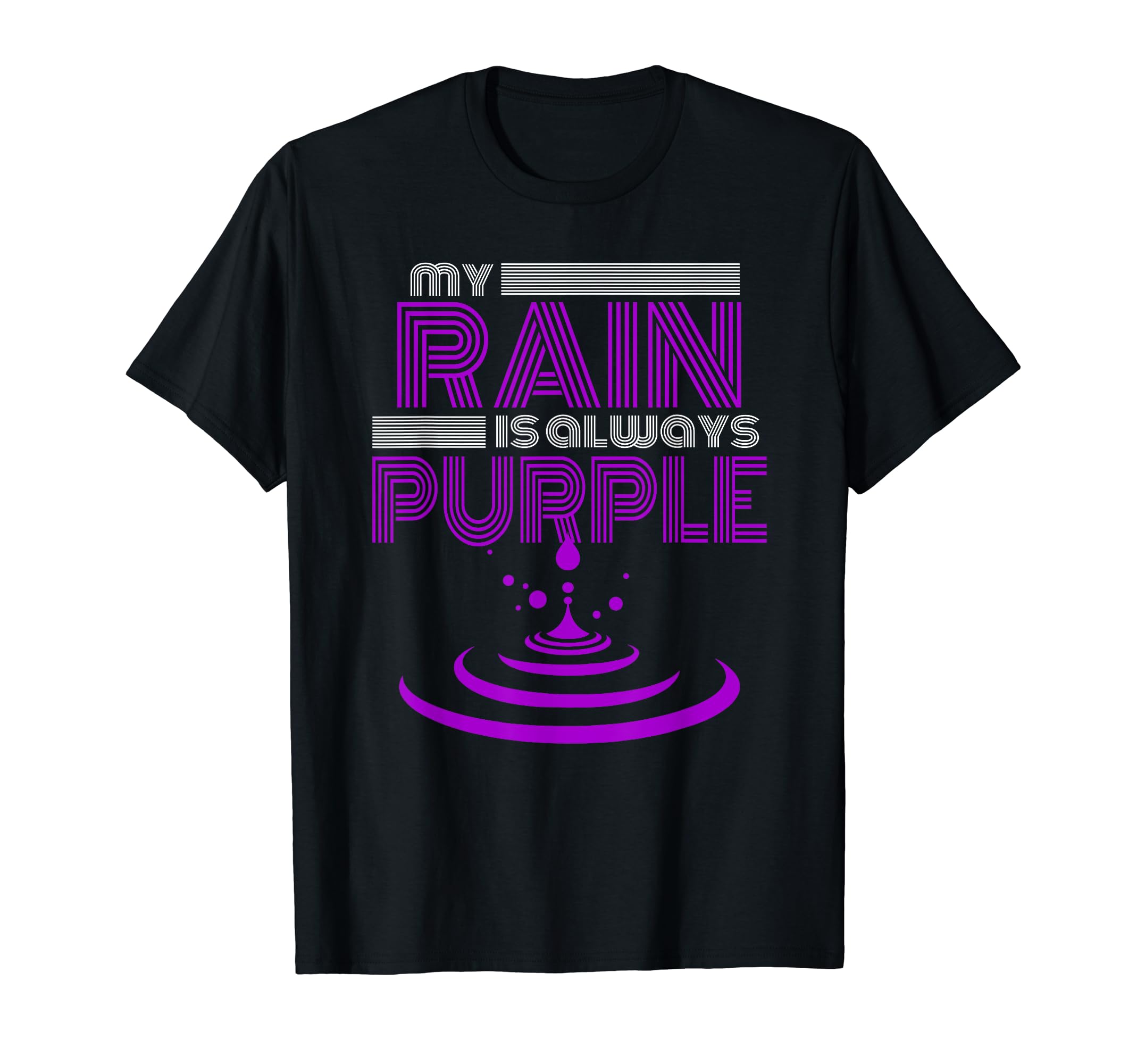 Rain Purple Umbrella For Violet Favorite Color T-Shirt