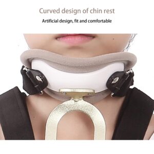 WILLQ Adjustable Neck Support Orthosis for Neck and Upper Back Injuries Relief Head Neck Chest Thoracic Orthosis Fracture Fixation Cervical Vertebra Rehabilitation Support