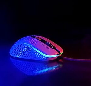 XTRFY M4 RGB, Ultra-Light Wired Gaming Mouse, Ergonomic Design for Right-Handers, Pixart 3389 Sensor, Adjustable RGB Lighting, Tokyo (Limited Edition)