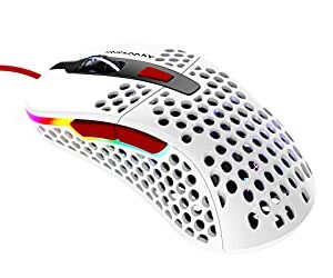 XTRFY M4 RGB, Ultra-Light Wired Gaming Mouse, Ergonomic Design for Right-Handers, Pixart 3389 Sensor, Adjustable RGB Lighting, Tokyo (Limited Edition)