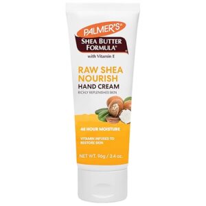 palmer's shea butter formula hand cream for dry, cracked skin. travel size hand lotion, 3.4 ounce