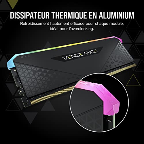 CORSAIR VENGEANCE RGB RS 32GB (2x16GB) DDR4 3600 (PC4-28800) C18 Desktop memory