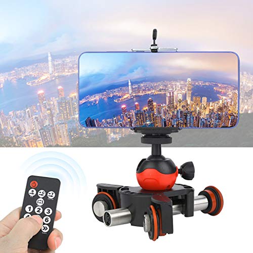 Camera Video Track Dolly, Small Size Electric Slider Photography Car Light Weight for Phone for Action Cameras