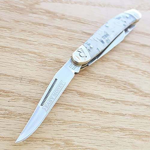 Easy Money Open Folding Pocket Knife Stainless Steel Blade Currency Handle 1886 Outdoor Survival Hunting Knife for Camping by Survival Steel