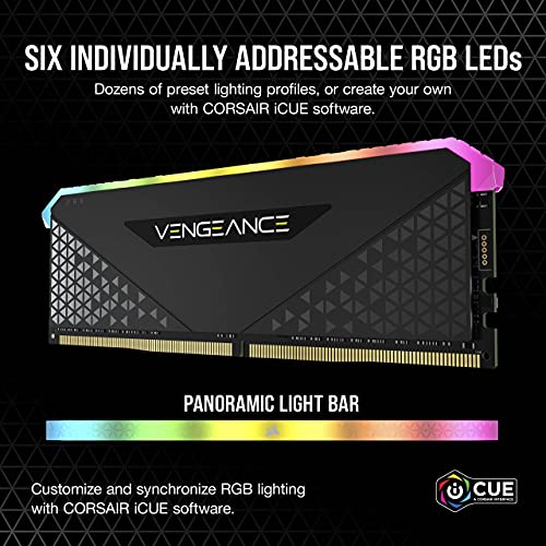 CORSAIR VENGEANCE RGB RS 64GB (2x32GB) DDR4 3600 (PC4-28800) C18 Desktop memory