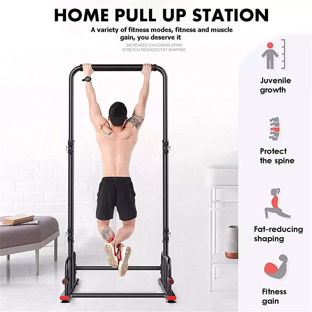 KDFJ Indoor Sport Horizontal Bars,Multifuncional Power Tower,Pull Up Bar, Home Gym Fitness Equipment Abdominal Muscle Trainer Workout-Standard