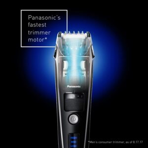 Panasonic Men's Precision Power Beard, Mustache and Hair Trimmer, Cordless Precision Power, Hair Clipper with Comb Attachment and 19 Adjustable Settings, Washable, BROAGE Cleaning Brush