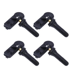 replacement tpms sensor set of 4 - compatible with buick, cadillac, chevrolet, gmc, hummer, pontiac, saab, saturn - replaces 13598772, 974-009, 13598771-315mhz - tire pressure monitoring system