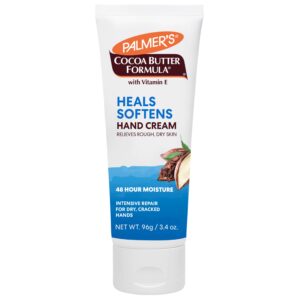 palmer's cocoa butter formula hand cream for dry, cracked skin. travel size hand lotion, 3.4 ounce