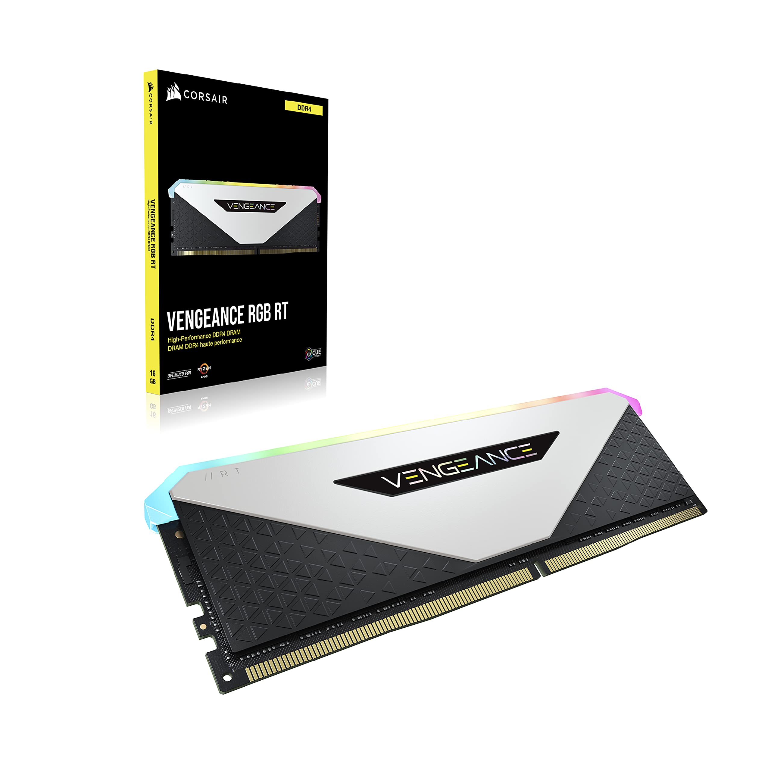 CORSAIR Vengeance RGB RT 64GB (2x32GB) DDR4 3200 (PC4-25600) C16 1.35V Desktop Memory