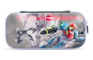 powera slim case for nintendo switch - oled model, nintendo switch or nintendo switch lite - metroid dread