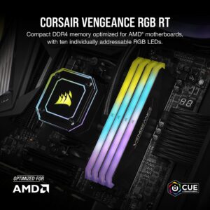 CORSAIR Vengeance RGB RT 16GB (2x8GB) DDR4 3600 (PC4-28800) C16 1.35V Desktop Memory