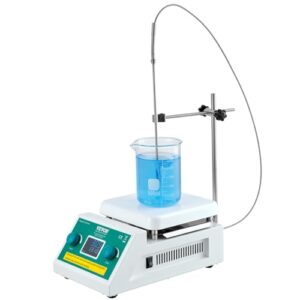 VEVOR Magnetic Stirrer Hot Plate, 2000ml Stirring Capacity Max 572°F Heating Hotplate Magnetic Stirrer 200-2000 RPM Magnetic Stirrer Magnetic Mixer with Support Stand Stirring Bar for Lab College