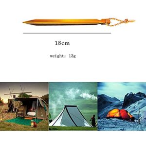 10Pcs 18cm Outdoor Triangle Nail Aluminum Alloy Awning Pegs Tent Stake Nail