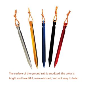 10Pcs 18cm Outdoor Triangle Nail Aluminum Alloy Awning Pegs Tent Stake Nail