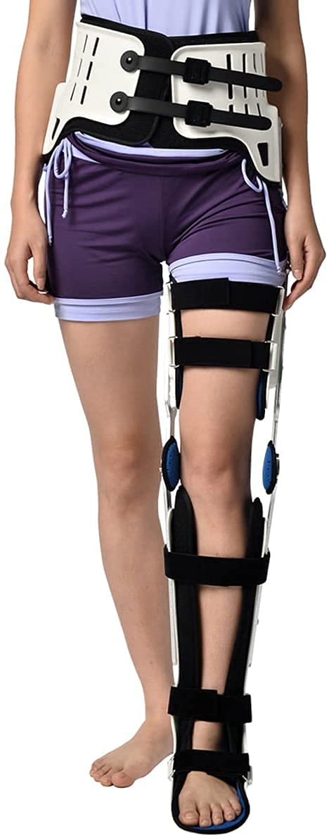 GFBHD Foot Drop orthosis Knee, Ankle and Foot Orthosis Fixation Brackets Leg Protectors for Hip Fractures Femoral Fractures and Ankle Joint Injuries to Avoid Secondary Injuries (Color : Left)