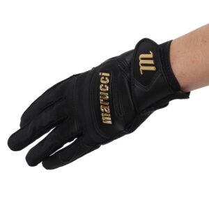 Marucci 2021 PITTARDS Reserve Adult Batting Gloves, Black, Adult Large