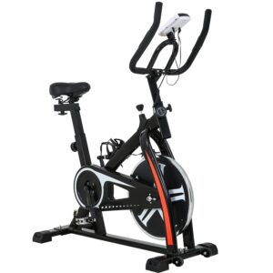 exercise bike recumbent cycling bike indoor cycle stationary workout equipment with multi-speed adjustment of resistance and pulse lcd display for home office