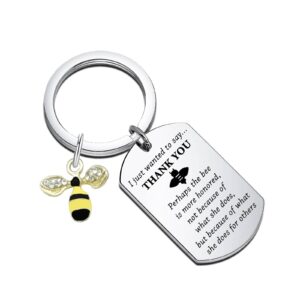 honey bee keychain perhaps the bee is more honored not because of what she does keychain honey for women men (bee keychain s)