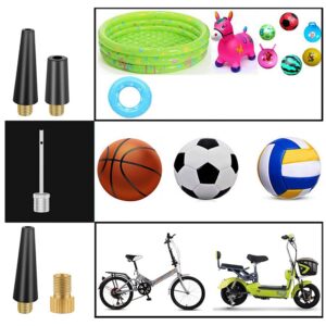 Bike Tire Valve Adapters, 8 Pieces Ball Pump Needle Set Needle Inflator Kit Needle Nozzle Adapter for inflatables, Sport Balls, and Bikes